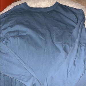 Men's Blue Long Sleeve Shirt Old Navy